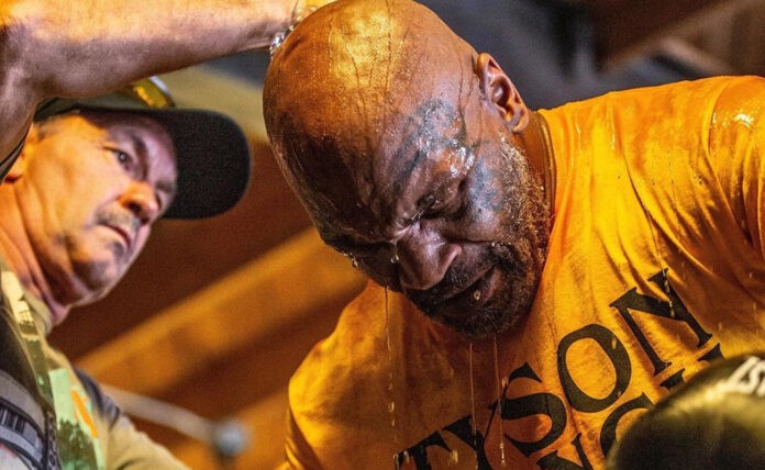 O Mike Tyson σε προπόνηση