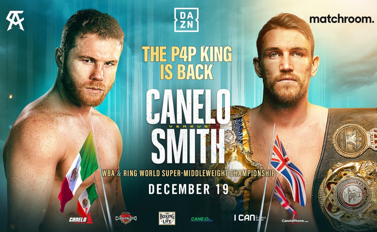 Η μεγάλη επιστροφή του Canelo: Στις 19 Δεκεμβρίου με αντίπαλο τον αήττητο Callum Smith - Fight.gr