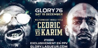Glory 76: Νέος αντίπαλος για τον Cedric Doumbe