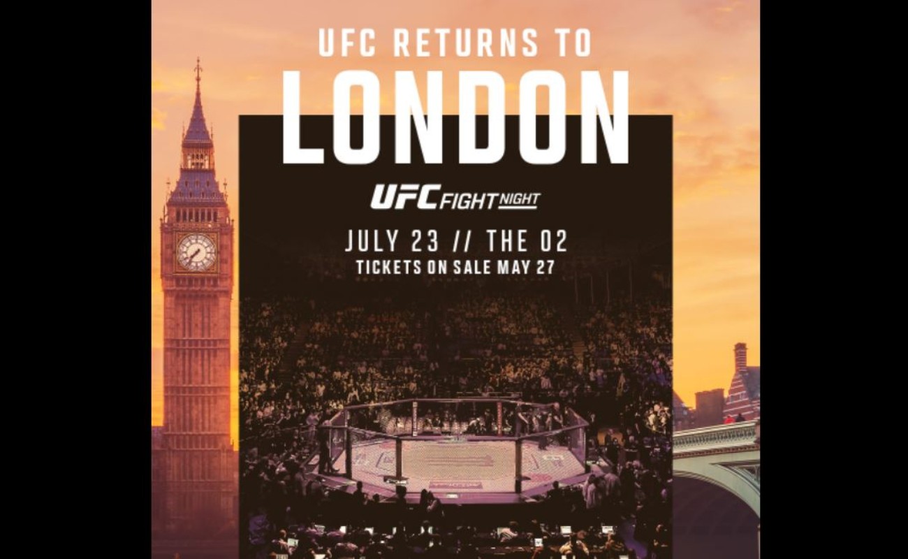 Το UFC επιστρέφει στο Λονδίνο στις 23 Ιουλίου Πώς μπορούμε να
