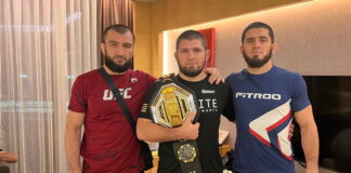 Khabib και Abubakar Nurmagomedov με τον Islam Makhachev