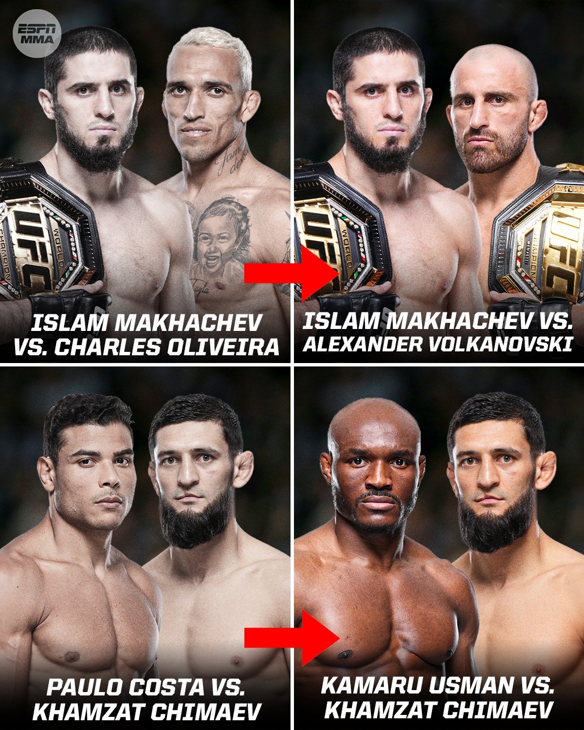 Main και co-main event στο UFC 294